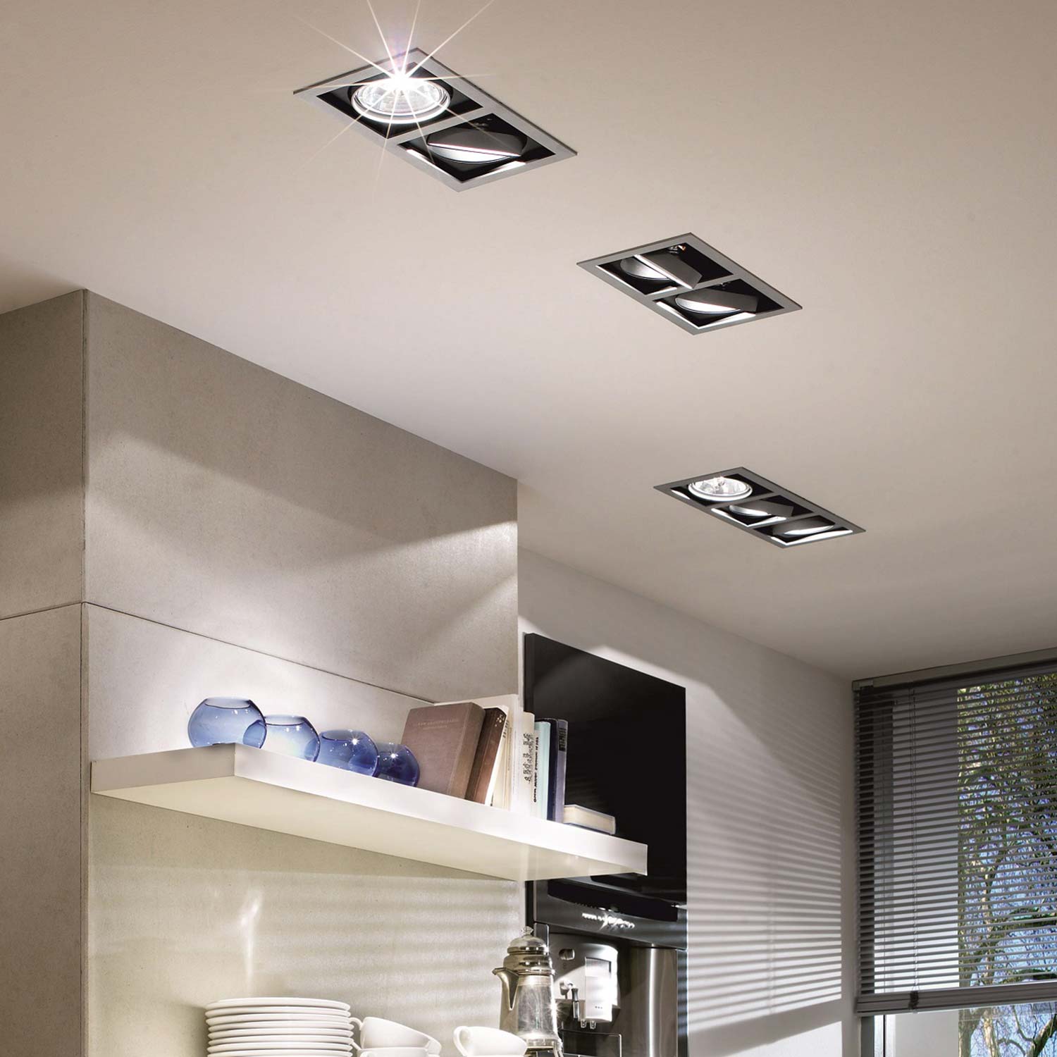 Recessed downlight  and LED technology spot Lampefeber