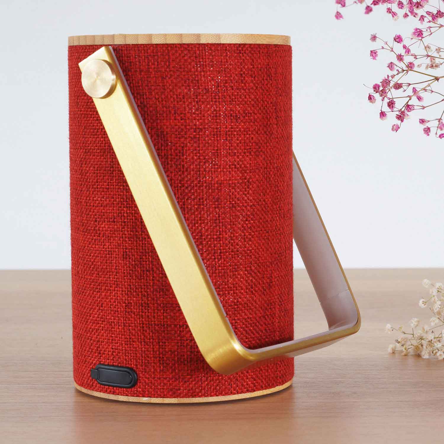 Silo Rød Bluetooth Høyttaler med lys LOOM Design Lampefeber Silo Rød Bluetooth Høyttaler med lys LOOM Design Lampefeber