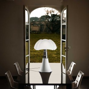 floor lamp over dining table